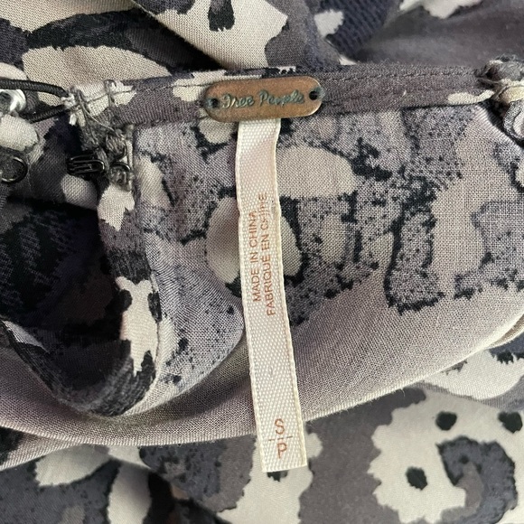 Free People First Kiss Maxi Dress in Shark Combo Size Small - Picture 7 of 10